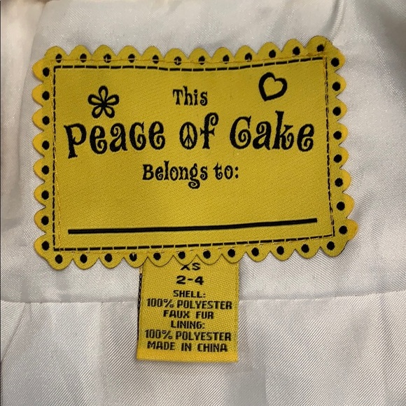 Peace of cake faux fur sequin jacket size 2/4 - Picture 8 of 8